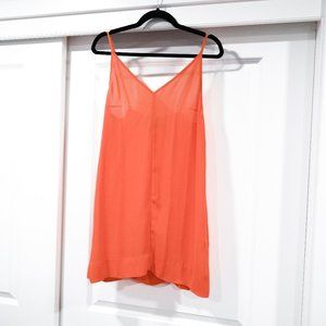 Malene Birger Size 36 / Small Orange Crepe Tank Slip Dress